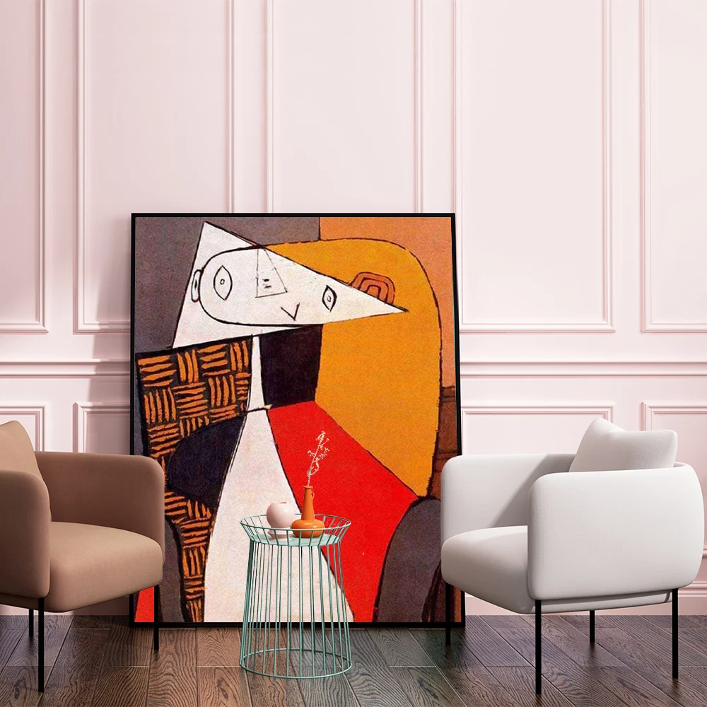Abstract DIY Painting By Numbers Picasso Colourful Pictures Figure 40x50cm Frame Acrylic Canvas Drawing Wall Decor Home Gift
