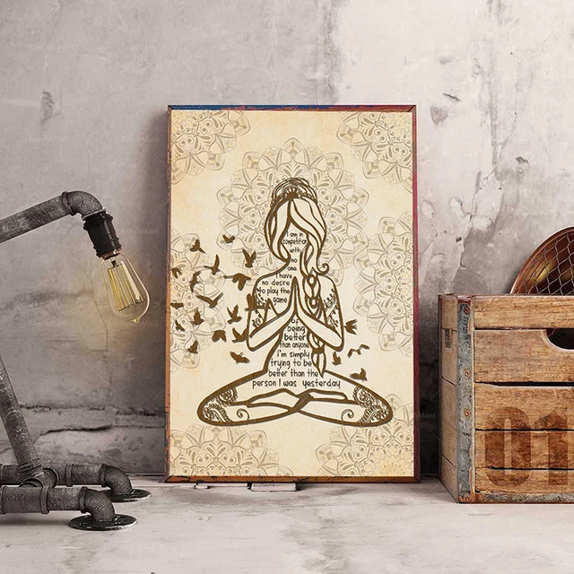 Inhale the Goodshit Exhale The Bullshit poster, Yoga Art Print, Yoga Studio Decor, Yoga poster, Yoga Wall Art, Yoga home decor,