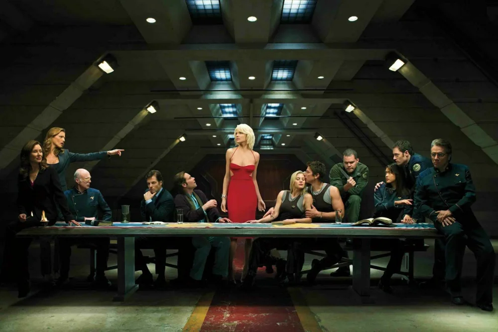 Battlestar Galactica Last Supper Art Film Print Silk Poster Home Wall Decor 24x36inch