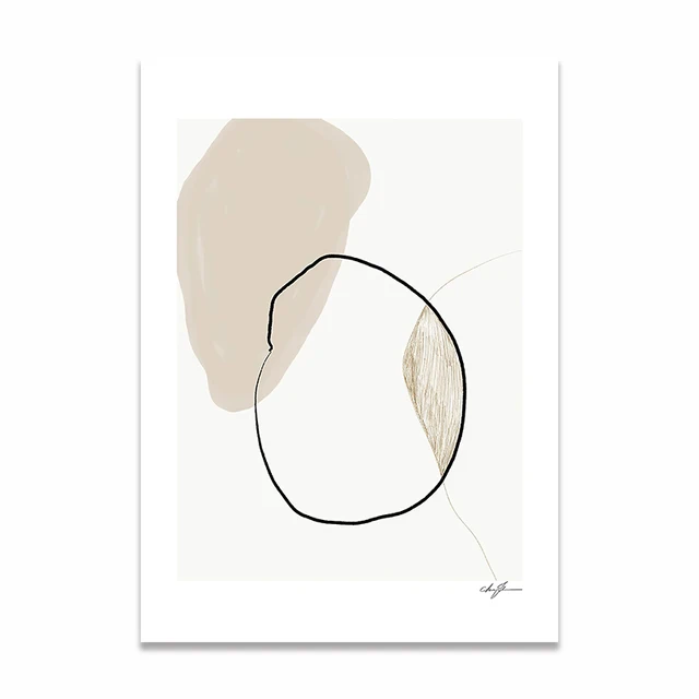 Geometry Abstract Vintage Poster Nordic Style Canvas Print Simplicity Art Painting Line Drawing Wall Picture Modern Home DecorPr