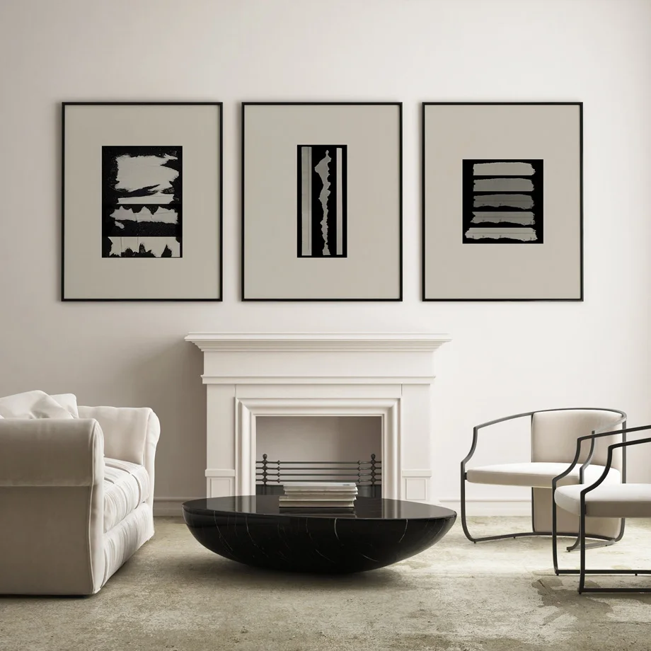 Abstract Minimalism Geometry Nordic Posters Prints Modern Black Grey Wall Art Canvas Painting Pictures Living Indoor Home Decor