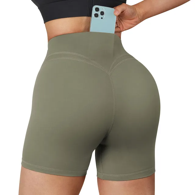 High Waist Sport Shorts Women Hip Lift Yoga Shorts Push Up Gym Shorts Athletic Booty Running Workout Short Women Clothing