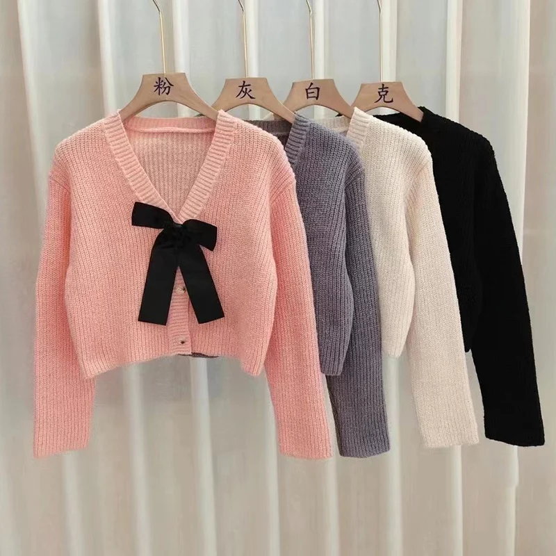 Autumn Winter Women's Knitwear Cardigan Long Sleeve Fashion Coat Knitting Sweater