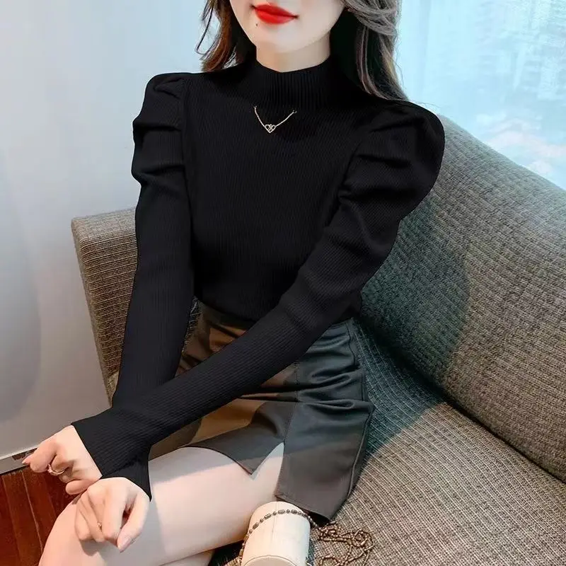 Autumn Winter Fashion Harajuku Sweater Women Elegant Casual All Match Pullovers Long Sleeve Knitting Tops Chic Female Clothes