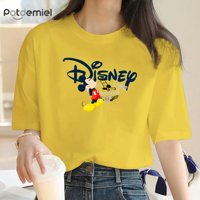 Harajuku Kawaii T-shirt Female Mickey Graphic T-shirt Funny street cartoon T-shirt Cute anime T-shirt Girl Animal Y2K