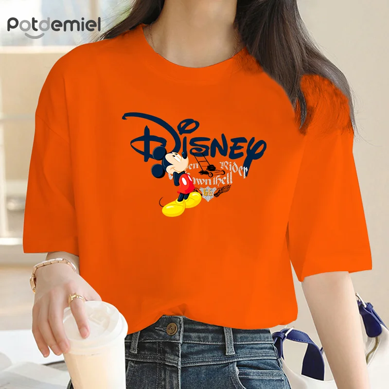 Harajuku Kawaii T-shirt Female Mickey Graphic T-shirt Funny street cartoon T-shirt Cute anime T-shirt Girl Animal Y2K