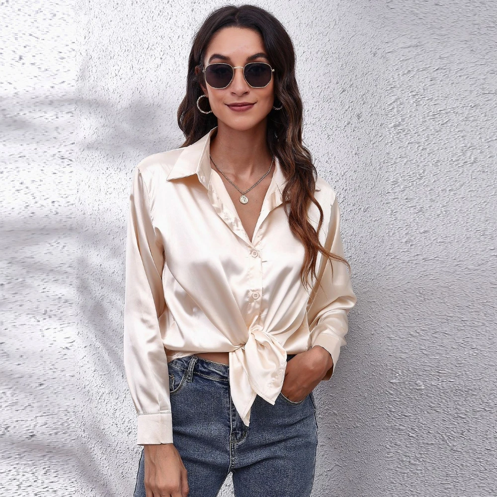 Spring Autumn Fashion Loose Blouse Women Elegant Vintage Long Sleeve Shirt Womens Tops Camisas De Mujer Ladies Street Shirts