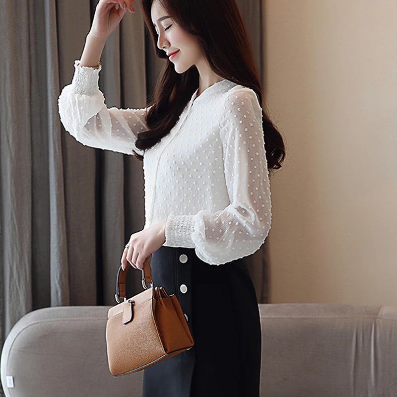 Women Blouses Long Sleeve Clothing Shirts