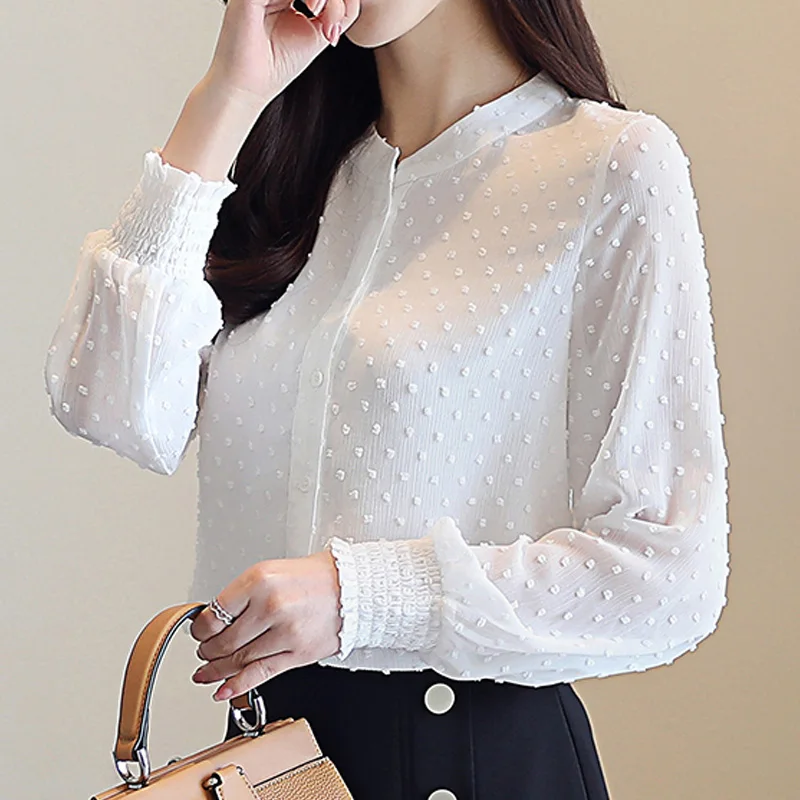 Women Blouses Long Sleeve Clothing Shirts