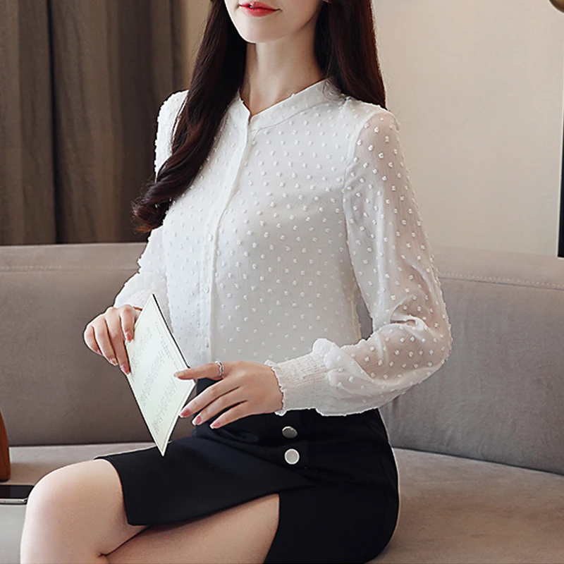 Women Blouses Long Sleeve Clothing Shirts