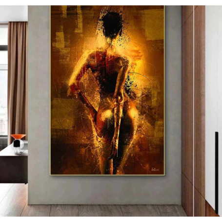 5D Diamond painting, abstract art, sexy woman, back view, cross stitch, mosaic embroidery, round, square
