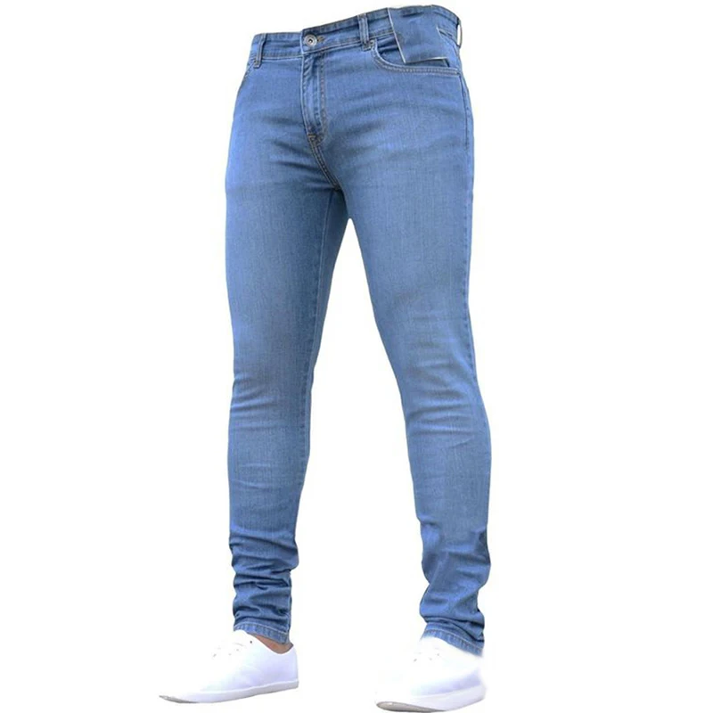 Men Pants Fashion Men Casual Pants Stretch Jeans Skinny Work Trousers Male Vintage Wash Plus Size Jean Slim Fit for Men Clothing