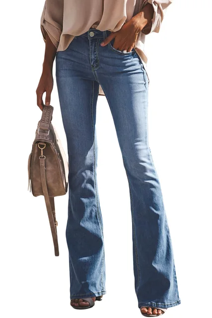 Classic Denim Jeans with Flared Legs Perfect for European and American Fashion Baggy Hosen Slouchy Jeans Jeans Women