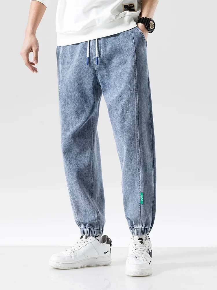Men's Baggy Jeans Streetwear Denim Joggers Casual Cotton Harem Pants Jean Trousers Plus Size 6XL 7XL 8XL