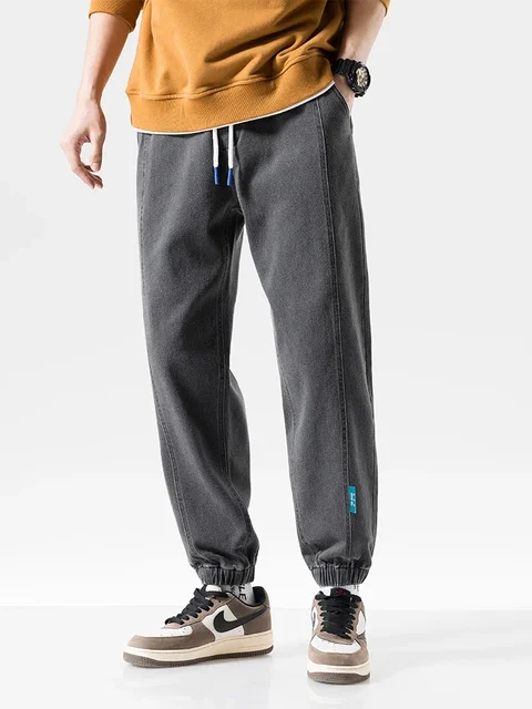 Men's Baggy Jeans Streetwear Denim Joggers Casual Cotton Harem Pants Jean Trousers Plus Size 6XL 7XL 8XL