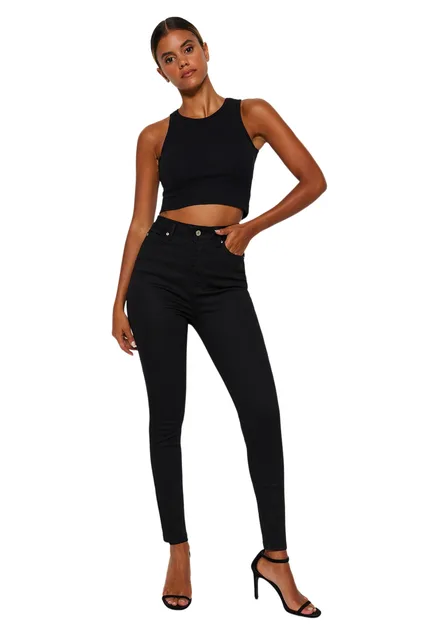 Women's Straight Skinny High Waist Denim Jeans