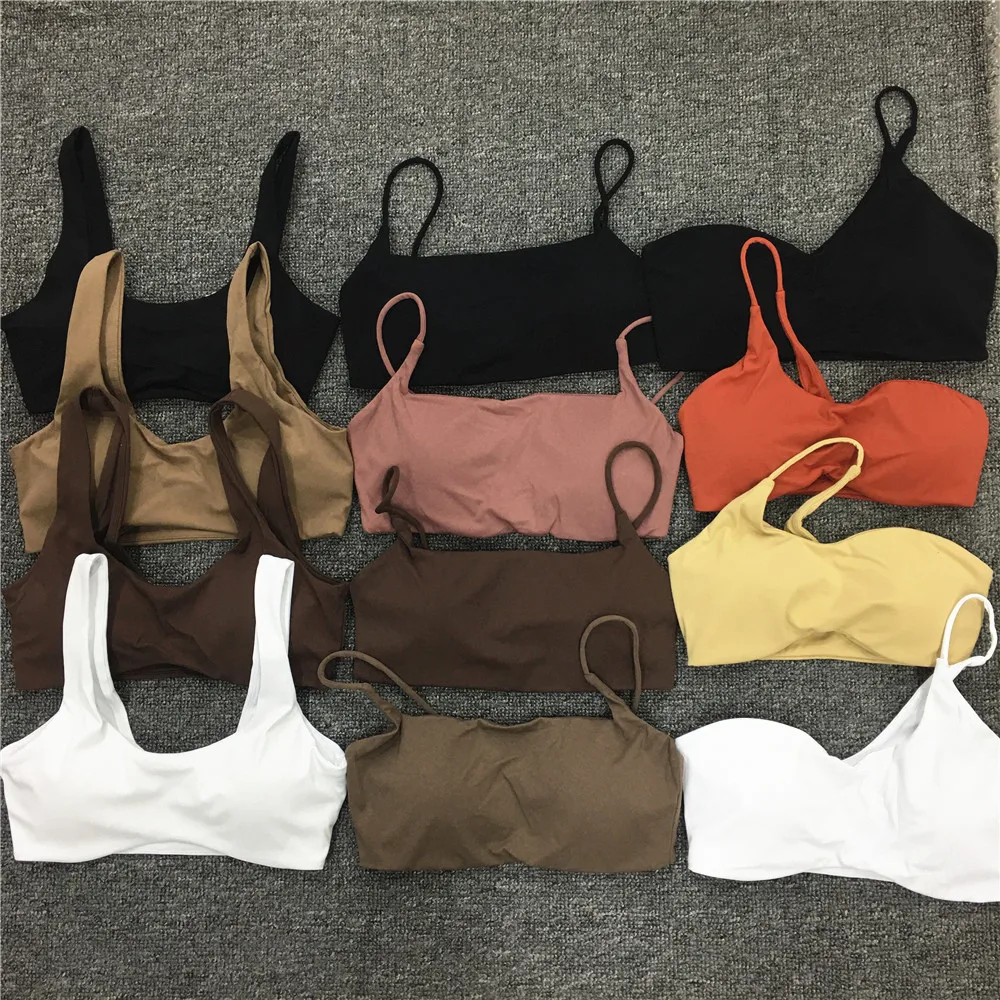 Soft Stretchy Fabric Single Strap Yoga Underwear Curved Hem Fitness Top Quick Dry Light Support Pilates Sport BraProduct sellpoi