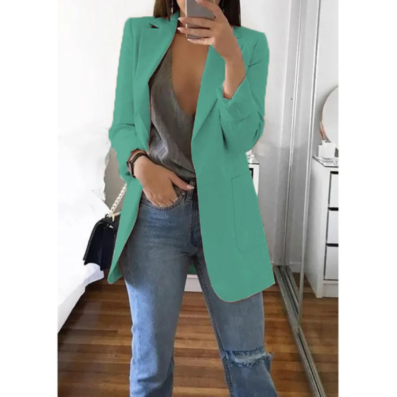 Women Blazer Jackets Fashion Clothes Elegant Stylish Blazer Office Wear Casual Blazer Tops