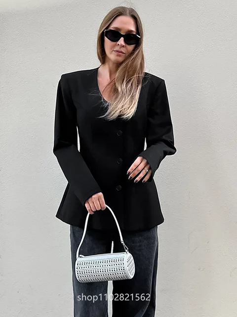 Women Solid Suit Blazer Wear Long Sleeve Formal Jacket Fashion Casual Top Coat Blazer