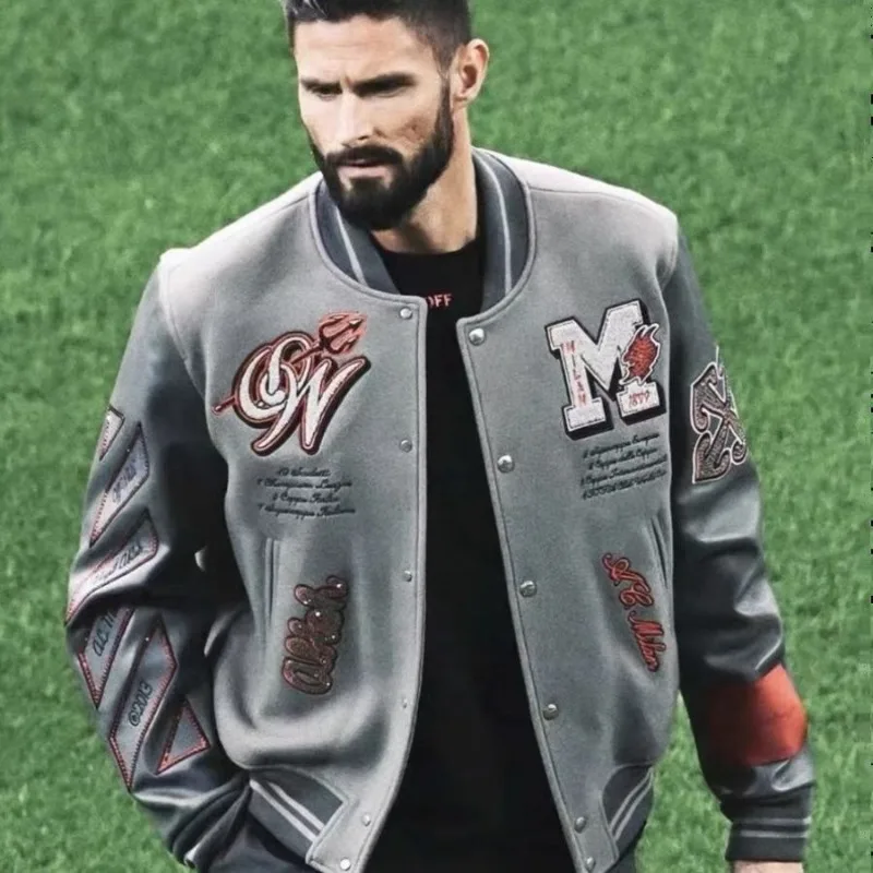 Cotton Embroidered Thick American Veste De Baseball Homme Jackets Heavy Baseball Jersey Industries Coat Men's and Women's Jacket