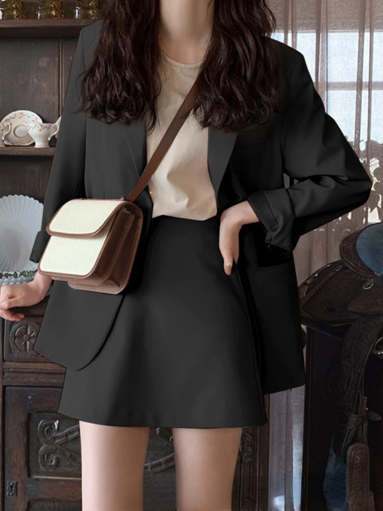 Spring Korean Fashion Casual Pink Small Suit Coat Women Small Loose Small Suit Coat Commuter Office Lady Solid Blazer Outerwear