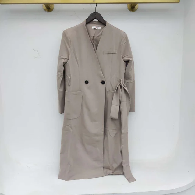 Chic Casual Trend Women New V-neck Single-breasted Fashion Minimalist Long-sleeved Blazer Spring 16E2449