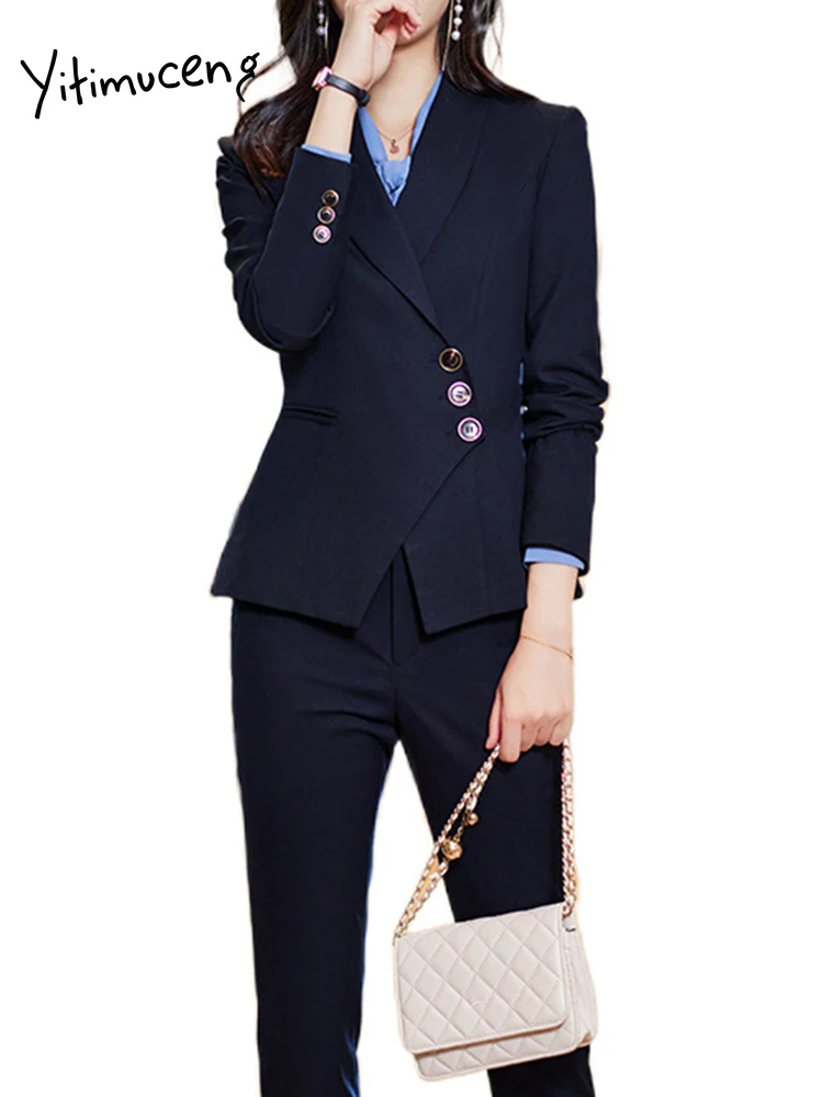 Women Fashion New Long Sleeve Turn Down Collar Blazers Office Lady Solid Single Breasted Chic Jacket