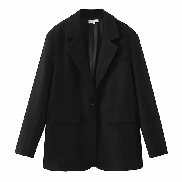 Women Oversize Jacket Loose Coat Blazer Minimalist Streetwear