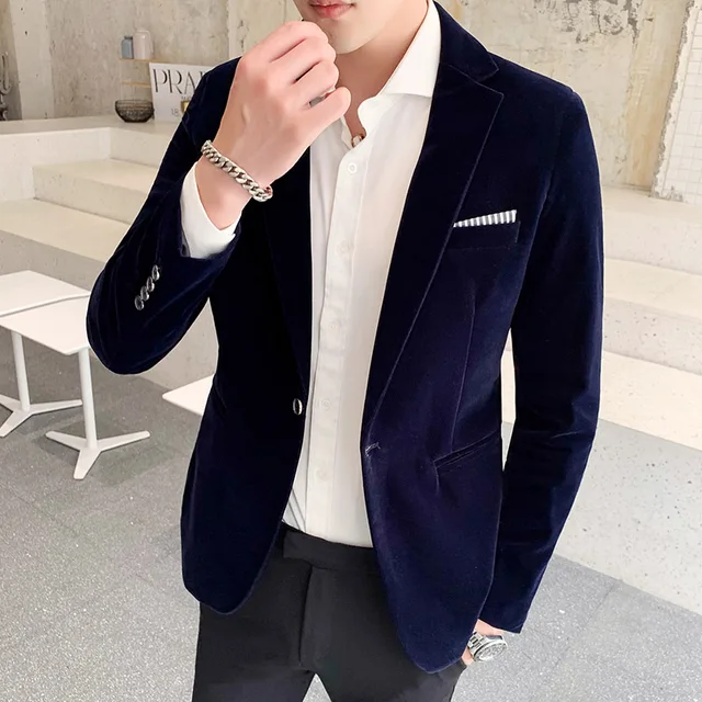 Men Fashion Casual Suits Jackets Slim Blazer Formal Wear Dress 5XL