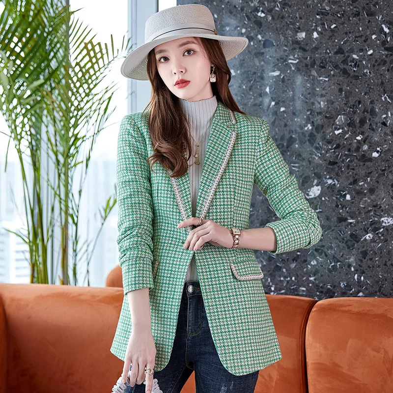 Women Formal Blazers Long Sleeve OL Work Wear Jackets Coat Outwear Tops