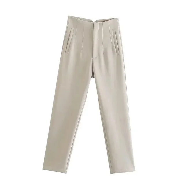 Women Fashion Office Wear High waist Pants Formal Pants Office outfits Pencil Trousers