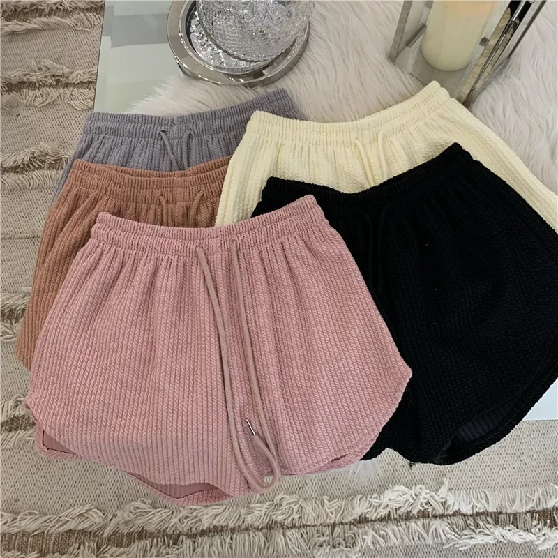 Women Thin Style Loose Casual Large Size Wide Leg High Waist A-word Shorts