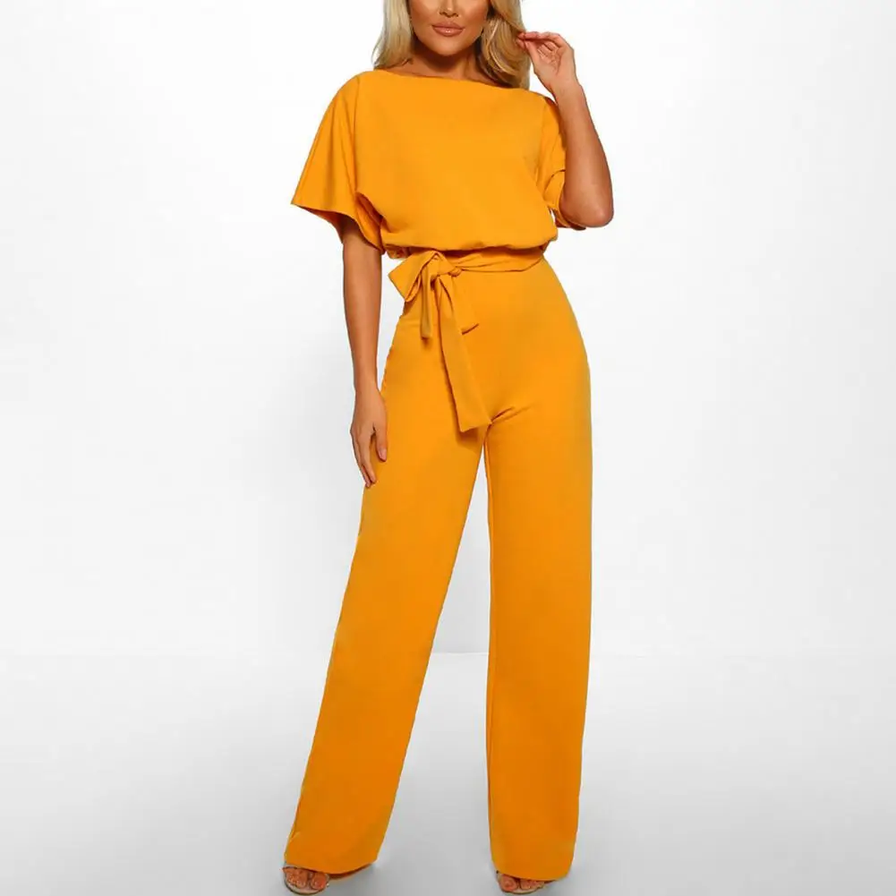 Women Elegant Tight Waist Slim Jumpsuit Elegant Romper