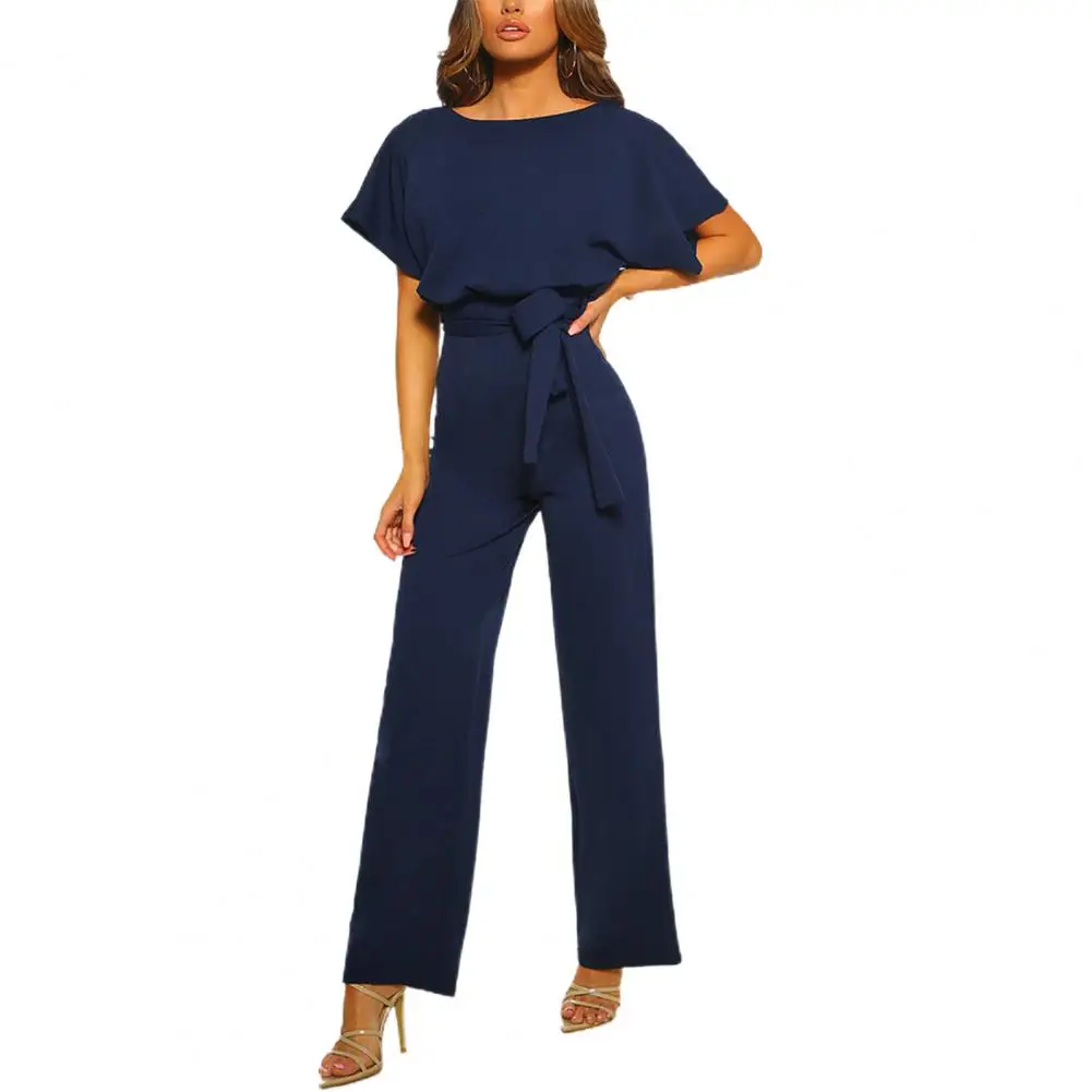 Women Elegant Tight Waist Slim Jumpsuit Elegant Romper