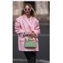 Women Double Breasted Blazer Coats Fashion Clothes Long Sleeves Sequin Shinny Jackets Luxury Oversized