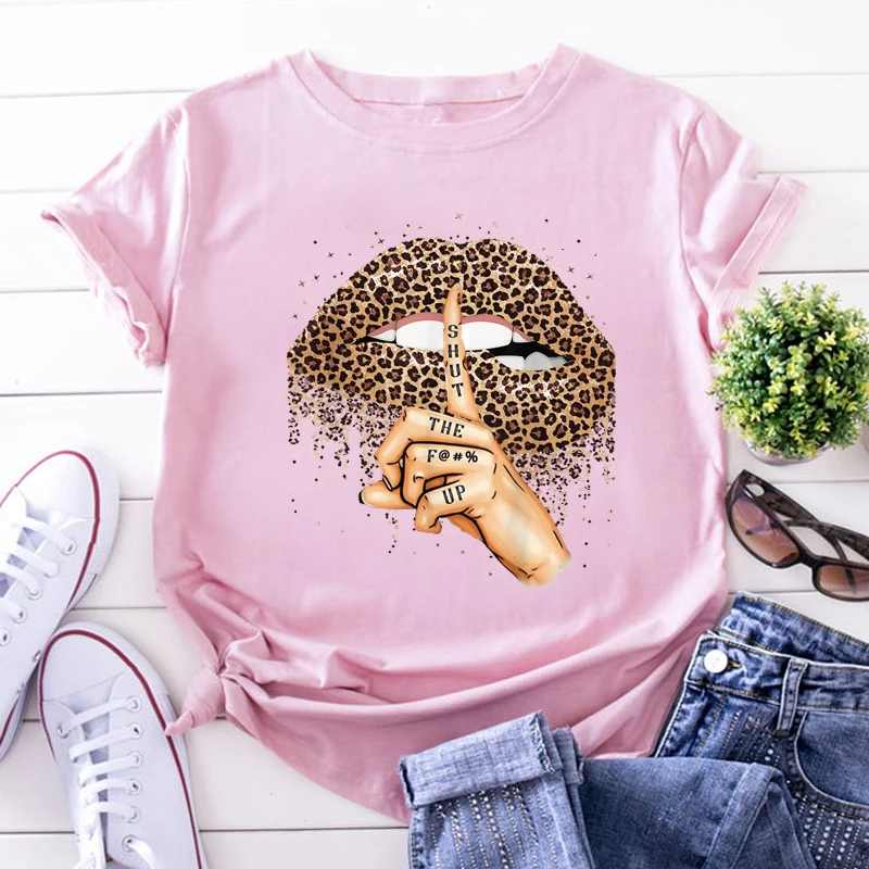 Women Graphic Tops Base O-neck T-shirt