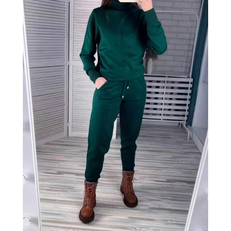 Women Turtleneck Sweater Two Piece Set Knitted Pants Suits Fashion Casual Pullover Tracksuits