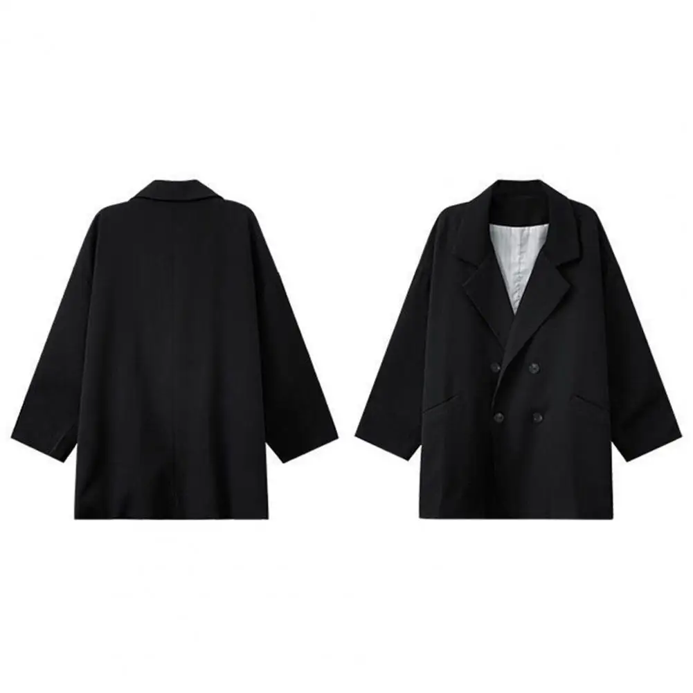 Suit Coat Chic Elegant Temperament Oversized Lady Notched Collar Business Blazer Suit Coat Outerwear  Women Blazer  Blazer Coat