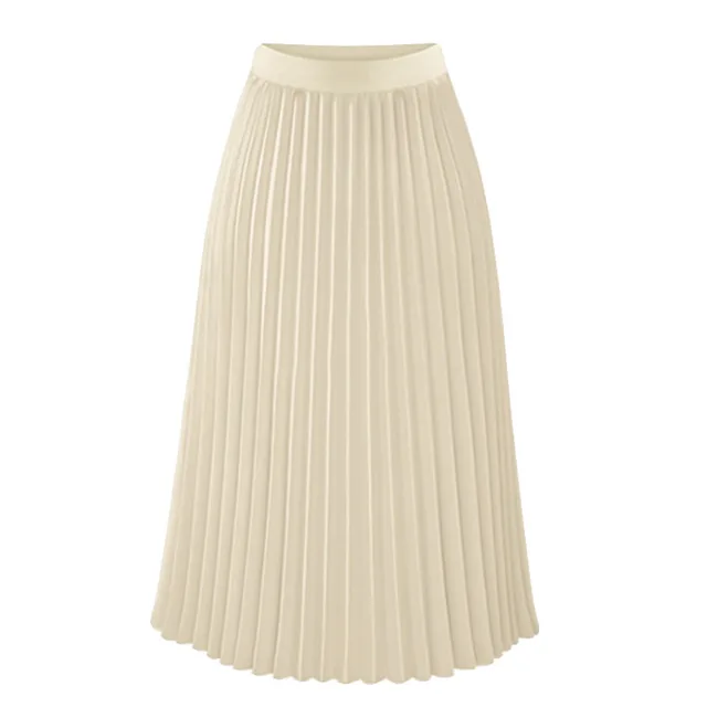 Women Summer Chiffon Midi Skirt Ruffles Vintage Big Large Plus Sizes Casual Elegant Party Fashion Loose Skirts