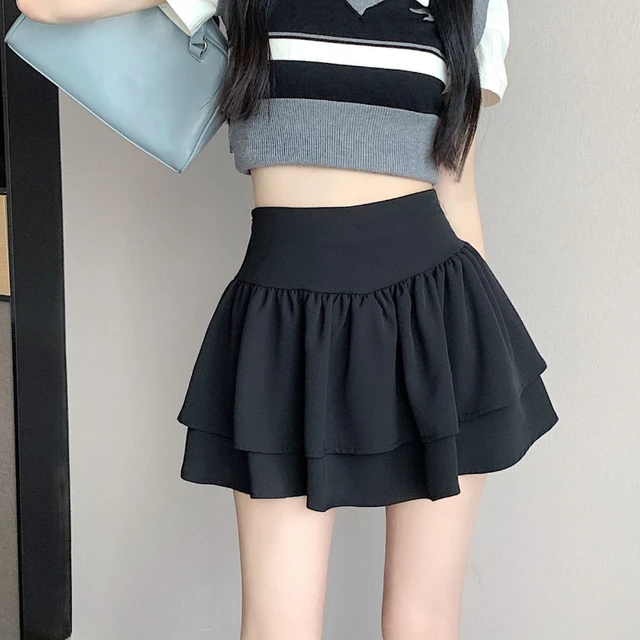 Ball Gown Skirts Women Solid Tender Summer Empire Hotsweet Fashion Party All-match Cute Girlish Ulzzang Graceful Mini Designed