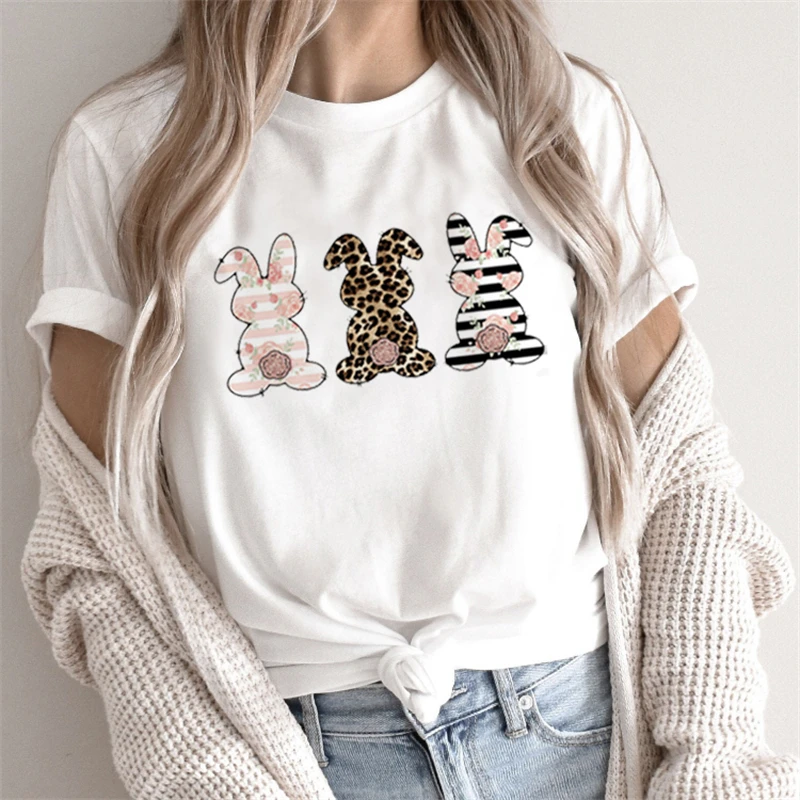 Women Fashion Clothing Graphic T Shirt Short Sleeve Cartoon Top