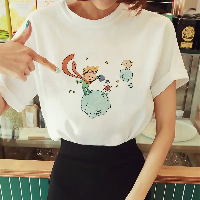 Women Graphic T-Shirt Shirts O-Neck Short Sleeve Tees