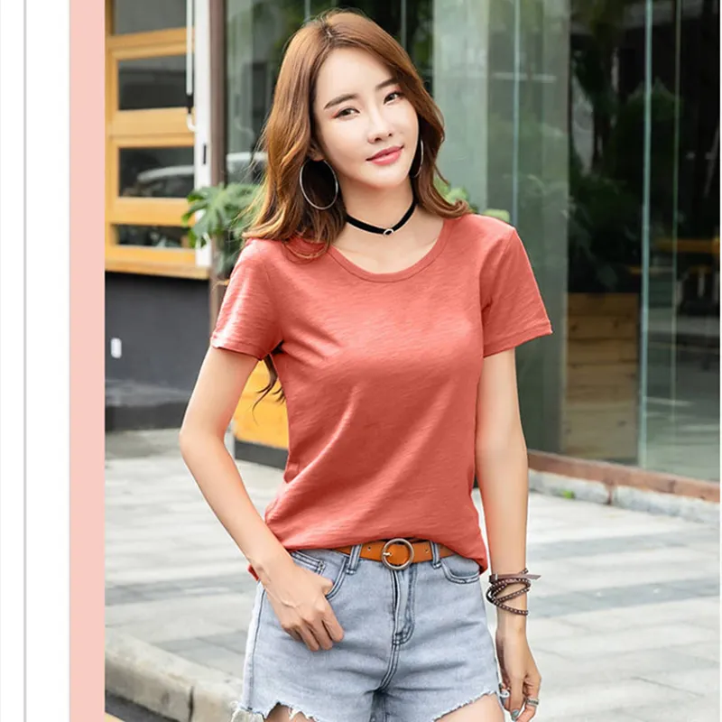 Women’s T-Shirt Pure Cotton Loose Breathable Casual Tops Tee shirt