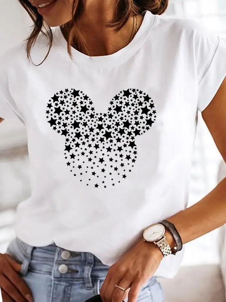 Women Casual Graphic T-shirts Top Sweet 90s Cute Clothing Tee Printed Fashion Clothes