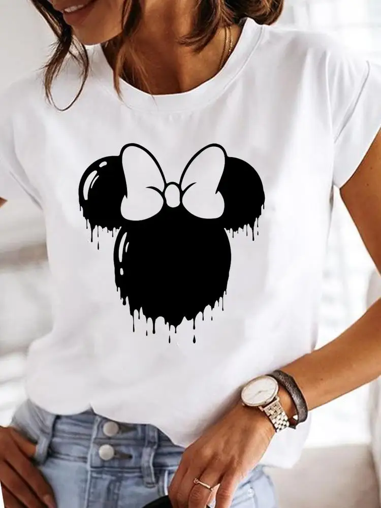 Women Casual Graphic T-shirts Top Sweet 90s Cute Clothing Tee Printed Fashion Clothes