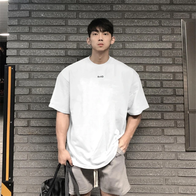 Men Hip Hop Oversize Fashion Short Sleeve Cotton Casual T-Shirt