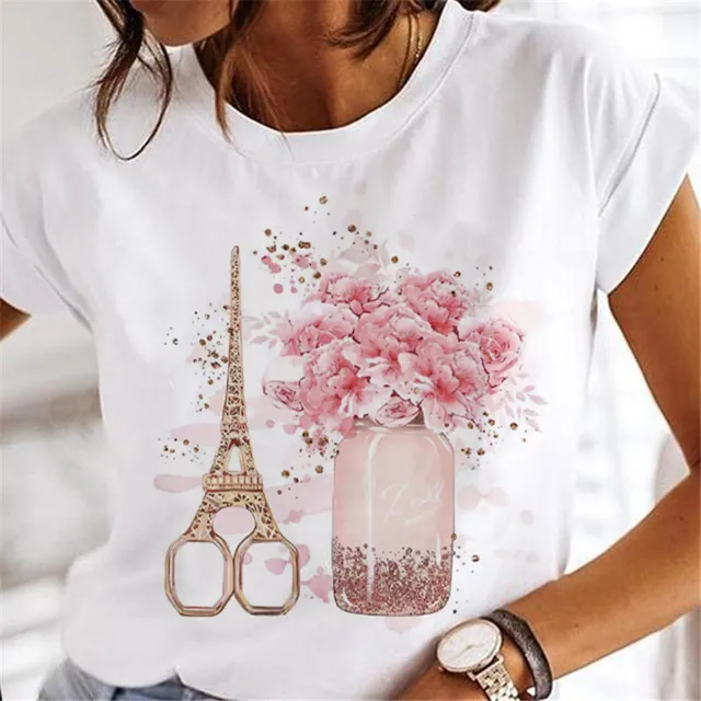 Women Clothing Print Graphic T-shirt Top