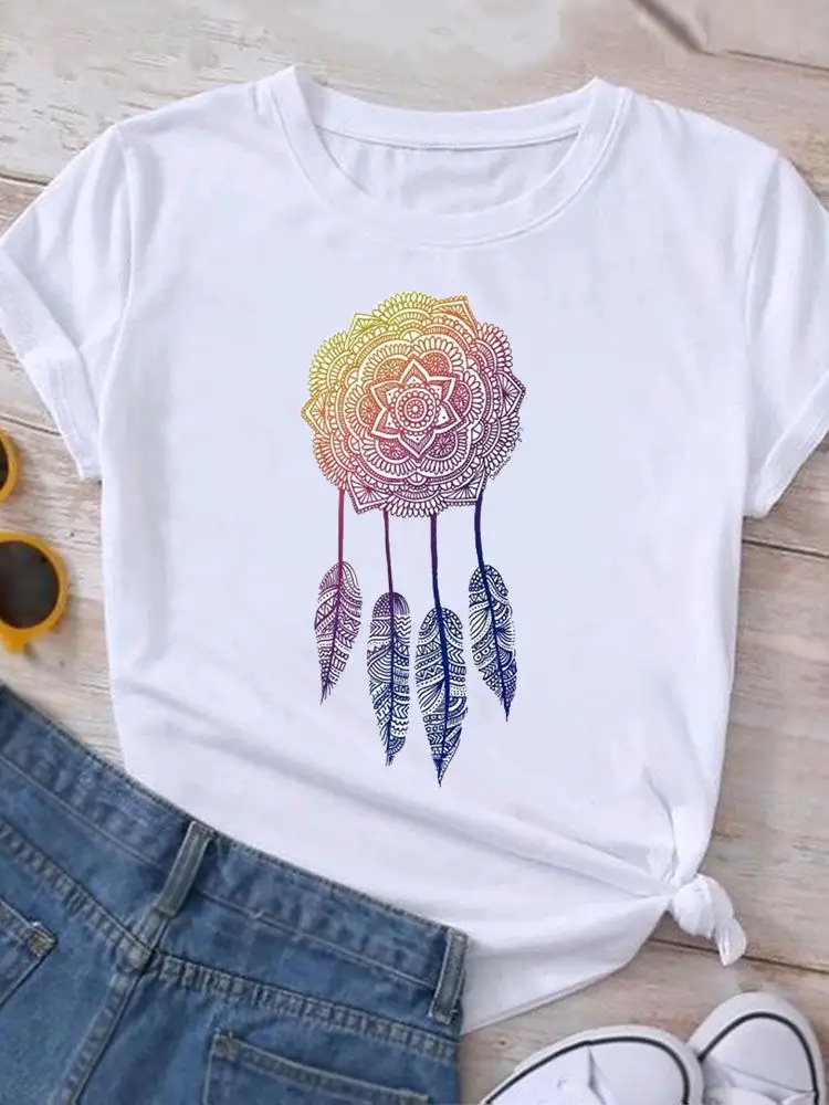 Women Graphic Clothing Short Sleeve Print Casual Fashion Clothes Tee T-shirt Top
