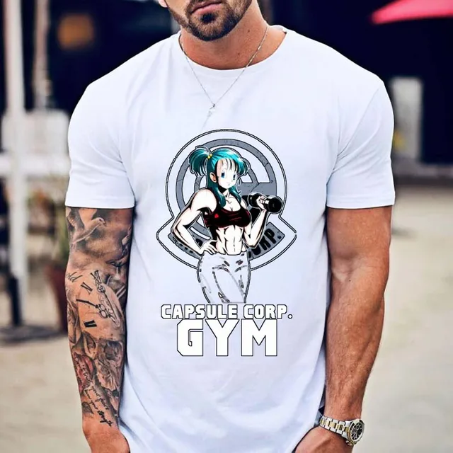 Men Print Tees Short-sleeve Cotton Loose Breathable Graphic T Shirts Casual Streetwear