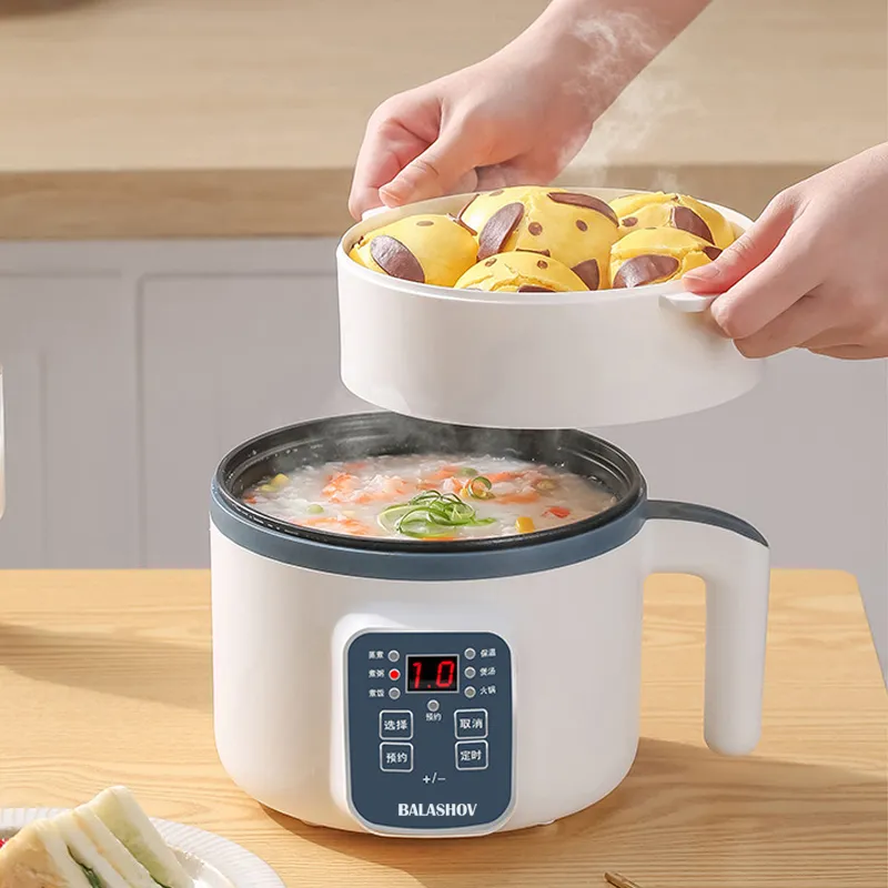 220V Electric Rice Cooker Single Double Layer Multi Cooker Non-Stick Hotpot Pan Home Appliances for The Kitchen Pots 1-2 People